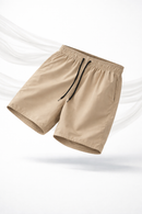 Bermuda Tactel Elastano Bege Impermeável