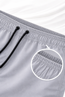Bermuda Tactel Elastano Cinza Impermeável