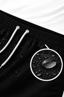 Bermuda Tactel Elastano Preto Impermeável